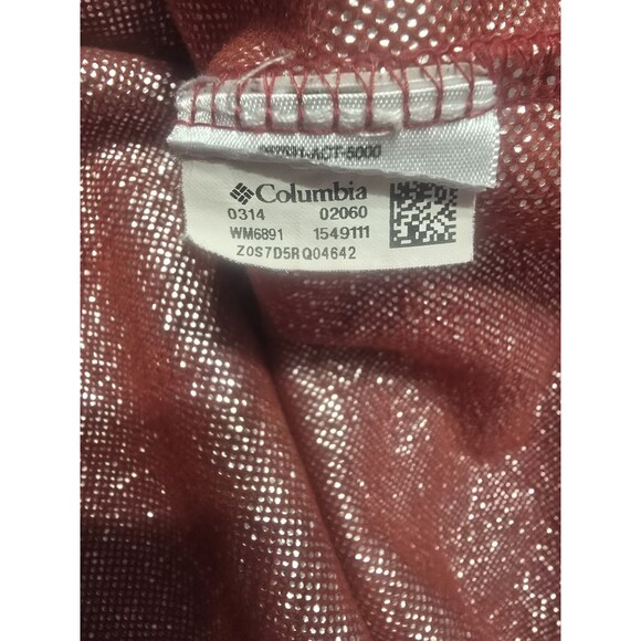 Columbia Omni Heat 1/4 Zip Red Pullover Thermal Fleece Jacket Mens Large - Picture 11 of 13